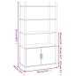 vidaXL Highboard 80x40x153 cm Holzwerkstoff vidaXL Highboard 80x40x153 cm Holzwerkstoff