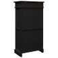 vidaXL Schuhschrank Schwarz 50 x 28 x 98 cm Paulownia Holz vidaXL Schuhschrank Schwarz 50 x 28 x 98 cm Paulownia Holz