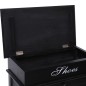 vidaXL Schuhschrank Schwarz 50 x 28 x 98 cm Paulownia Holz vidaXL Schuhschrank Schwarz 50 x 28 x 98 cm Paulownia Holz