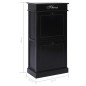 vidaXL Schuhschrank Schwarz 50 x 28 x 98 cm Paulownia Holz vidaXL Schuhschrank Schwarz 50 x 28 x 98 cm Paulownia Holz