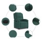 vidaXL Relaxsessel Elektrisch Dunkelgrün Samt vidaXL Relaxsessel Elektrisch Dunkelgrün Samt