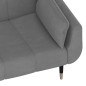 vidaXL Schlafsofa 2-Sitzer mit 2 Kissen Hellgrau Samt vidaXL Schlafsofa 2-Sitzer mit 2 Kissen Hellgrau Samt