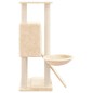 vidaXL Kratzbaum mit Sisal-Kratzsäulen Creme 96 cm vidaXL Kratzbaum mit Sisal-Kratzsäulen Creme 96 cm