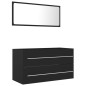 vidaXL 2-tlg. Badmöbel-Set Grau Holzwerkstoff vidaXL 2-tlg. Badmöbel-Set Grau Holzwerkstoff