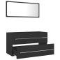 vidaXL 2-tlg. Badmöbel-Set Grau Holzwerkstoff vidaXL 2-tlg. Badmöbel-Set Grau Holzwerkstoff