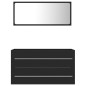 vidaXL 2-tlg. Badmöbel-Set Grau Holzwerkstoff vidaXL 2-tlg. Badmöbel-Set Grau Holzwerkstoff