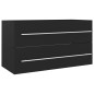 vidaXL 2-tlg. Badmöbel-Set Grau Holzwerkstoff vidaXL 2-tlg. Badmöbel-Set Grau Holzwerkstoff