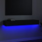 vidaXL TV-Schrank mit LED-Leuchten Schwarz 120x35x15,5 cm vidaXL TV-Schrank mit LED-Leuchten Schwarz 120x35x15,5 cm