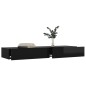 vidaXL TV-Schrank mit LED-Leuchten Hochglanz-Schwarz 120x35x15,5 cm vidaXL TV-Schrank mit LED-Leuchten Hochglanz-Schwarz 120x35x15,5 cm
