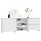 vidaXL 3-tlg. Sideboard Weiß Holzwerkstoff vidaXL 3-tlg. Sideboard Weiß Holzwerkstoff