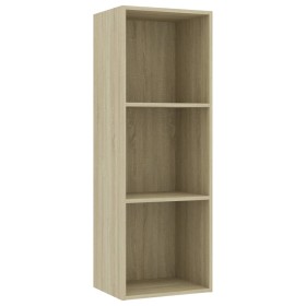 vidaXL Bücherregal 3 Fächer Sonoma-Eiche 40x30x114 cm Holzwerkstoff