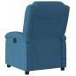 vidaXL Massagesessel Elektrisch Blau Samt vidaXL Massagesessel Elektrisch Blau Samt