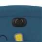vidaXL Massagesessel Elektrisch Blau Samt vidaXL Massagesessel Elektrisch Blau Samt