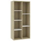 vidaXL Bücherregal Weiß und Sonoma-Eiche 50x25x106 cm Holzwerkstoff vidaXL Bücherregal Weiß und Sonoma-Eiche 50x25x106 cm Holzwerkstoff