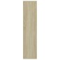 vidaXL Bücherregal Weiß und Sonoma-Eiche 50x25x106 cm Holzwerkstoff vidaXL Bücherregal Weiß und Sonoma-Eiche 50x25x106 cm Holzwerkstoff