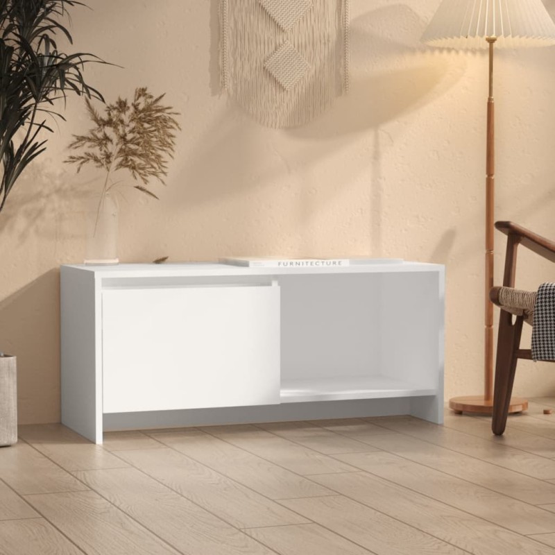 vidaXL TV-Schrank Weiß 90x35x40 cm Holzwerkstoff vidaXL TV-Schrank Weiß 90x35x40 cm Holzwerkstoff