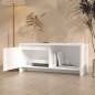 vidaXL TV-Schrank Weiß 90x35x40 cm Holzwerkstoff vidaXL TV-Schrank Weiß 90x35x40 cm Holzwerkstoff
