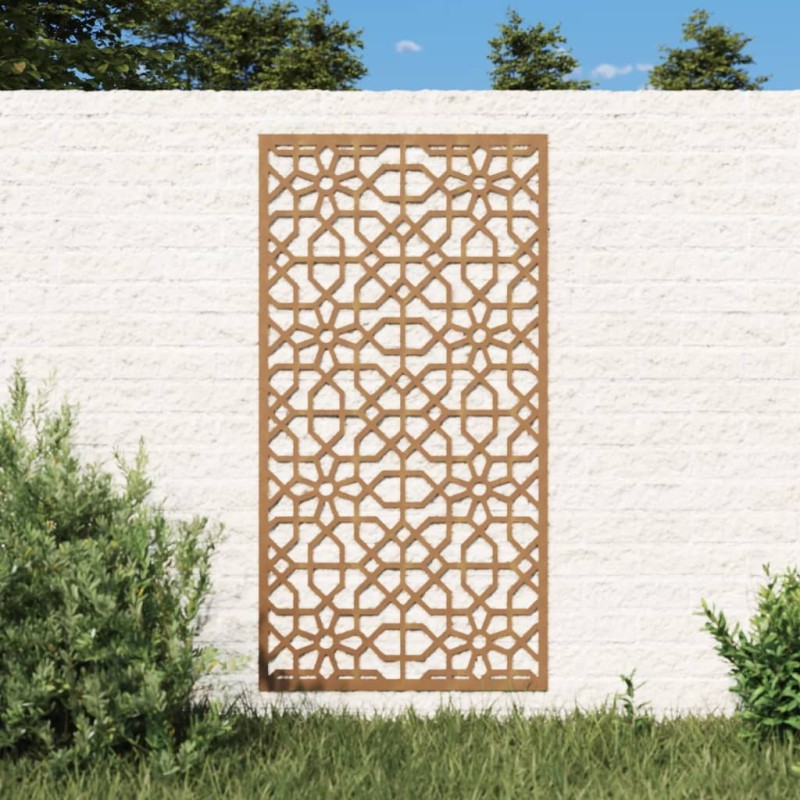 vidaXL Garten-Wanddeko 105x55 cm Cortenstahl Maurisches Design vidaXL Garten-Wanddeko 105x55 cm Cortenstahl Maurisches Design