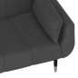 vidaXL Schlafsofa 2-Sitzer mit 2 Kissen Dunkelgrau Samt vidaXL Schlafsofa 2-Sitzer mit 2 Kissen Dunkelgrau Samt