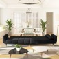 vidaXL Schlafsofa 2-Sitzer mit 2 Kissen Schwarz Samt vidaXL Schlafsofa 2-Sitzer mit 2 Kissen Schwarz Samt