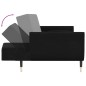 vidaXL Schlafsofa 2-Sitzer mit 2 Kissen Schwarz Samt vidaXL Schlafsofa 2-Sitzer mit 2 Kissen Schwarz Samt