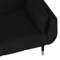vidaXL Schlafsofa 2-Sitzer mit 2 Kissen Schwarz Samt vidaXL Schlafsofa 2-Sitzer mit 2 Kissen Schwarz Samt