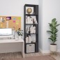 vidaXL Bücherregal/Raumteiler Grau 45x24x159 cm Holzwerkstoff vidaXL Bücherregal/Raumteiler Grau 45x24x159 cm Holzwerkstoff