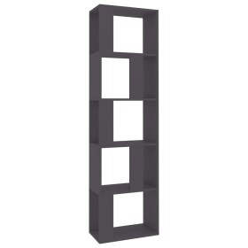 vidaXL Bücherregal/Raumteiler Grau 45x24x159 cm Holzwerkstoff
