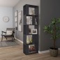 vidaXL Bücherregal/Raumteiler Grau 45x24x159 cm Holzwerkstoff vidaXL Bücherregal/Raumteiler Grau 45x24x159 cm Holzwerkstoff