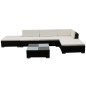 vidaXL 6-tlg. Garten-Lounge-Set mit Auflagen Poly Rattan Braun vidaXL 6-tlg. Garten-Lounge-Set mit Auflagen Poly Rattan Braun
