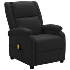 vidaXL Massagesessel Schwarz Kunstleder