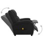 vidaXL Massagesessel Schwarz Kunstleder vidaXL Massagesessel Schwarz Kunstleder