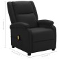 vidaXL Massagesessel Schwarz Kunstleder vidaXL Massagesessel Schwarz Kunstleder