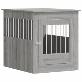 vidaXL Hundekäfig im Möbelstil Grau Sonoma 64,5x80x71 cm Holzwerkstoff