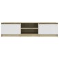 vidaXL TV-Schrank Weiß und Sonoma-Eiche 140x40x35,5 cm Holzwerkstoff vidaXL TV-Schrank Weiß und Sonoma-Eiche 140x40x35,5 cm Holzwerkstoff
