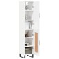 Highboard Hochglanz-Weiß 34,5x34x180 cm Holzwerkstoff Highboard Hochglanz-Weiß 34,5x34x180 cm Holzwerkstoff