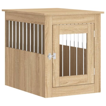 vidaXL Hundekäfig im Möbelstil Sonoma-Eiche 55x75x65 cm Holzwerkstoff