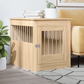 vidaXL Hundekäfig im Möbelstil Sonoma-Eiche 64,5x80x71cm Holzwerkstoff