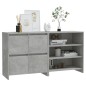 vidaXL 2-tlg. Sideboard Betongrau Holzwerkstoff vidaXL 2-tlg. Sideboard Betongrau Holzwerkstoff