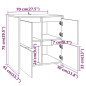 vidaXL 2-tlg. Sideboard Betongrau Holzwerkstoff vidaXL 2-tlg. Sideboard Betongrau Holzwerkstoff