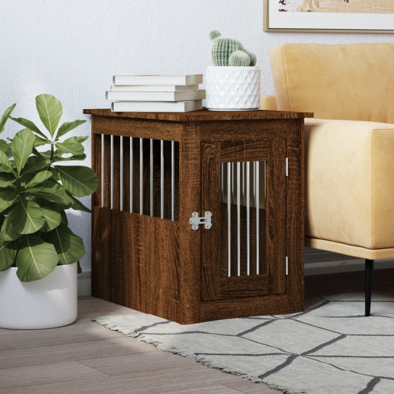 vidaXL Hundekäfig im Möbelstil Braun Eichen-Optik 45x62x59 cm vidaXL Hundekäfig im Möbelstil Braun Eichen-Optik 45x62x59 cm
