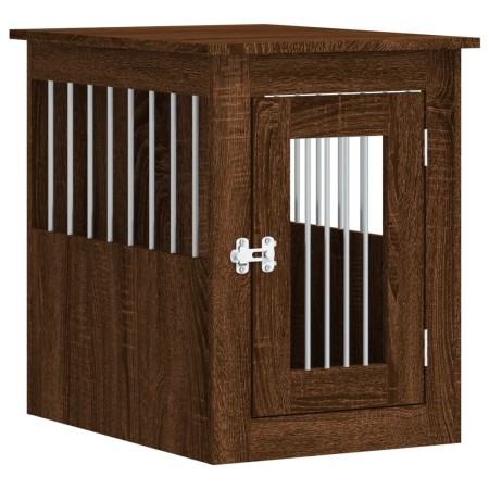 vidaXL Hundekäfig im Möbelstil Braun Eichen-Optik 45x62x59 cm