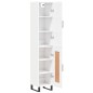 Highboard Hochglanz-Weiß 34,5x34x180 cm Holzwerkstoff Highboard Hochglanz-Weiß 34,5x34x180 cm Holzwerkstoff