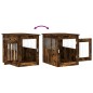 vidaXL Hundekäfig im Möbelstil Räuchereiche 55x75x65 cm Holzwerkstoff vidaXL Hundekäfig im Möbelstil Räuchereiche 55x75x65 cm Holzwerkstoff