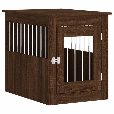 vidaXL Hundekäfig im Möbelstil Braun Eichen-Optik 55x75x65 cm
