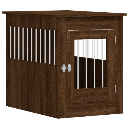 vidaXL Hundekäfig im Möbelstil Braun Eichen-Optik 55x80x68 cm