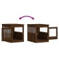 vidaXL Hundekäfig im Möbelstil Braun Eichen-Optik 64,5x80x71 cm vidaXL Hundekäfig im Möbelstil Braun Eichen-Optik 64,5x80x71 cm