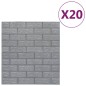 vidaXL 3D Tapete Ziegelstein Selbstklebend 20 Stk. Anthrazit vidaXL 3D Tapete Ziegelstein Selbstklebend 20 Stk. Anthrazit