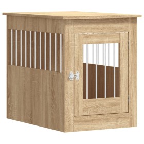 vidaXL Hundekäfig im Möbelstil Sonoma-Eiche 55x80x68 cm Holzwerkstoff