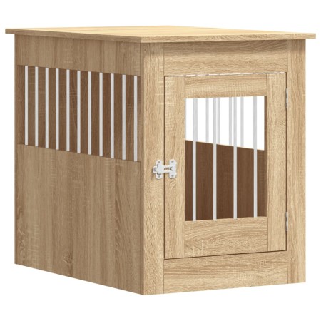 vidaXL Hundekäfig im Möbelstil Sonoma-Eiche 55x80x68 cm Holzwerkstoff